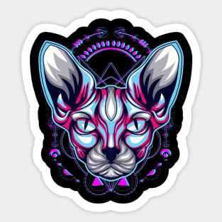 cat sphynx Sticker